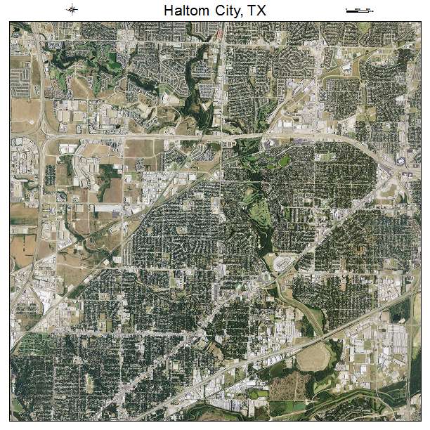 Haltom City, TX air photo map