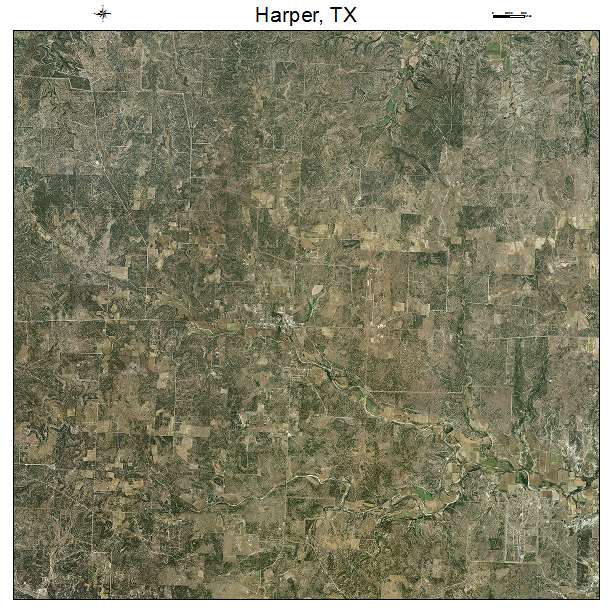 Harper, TX air photo map