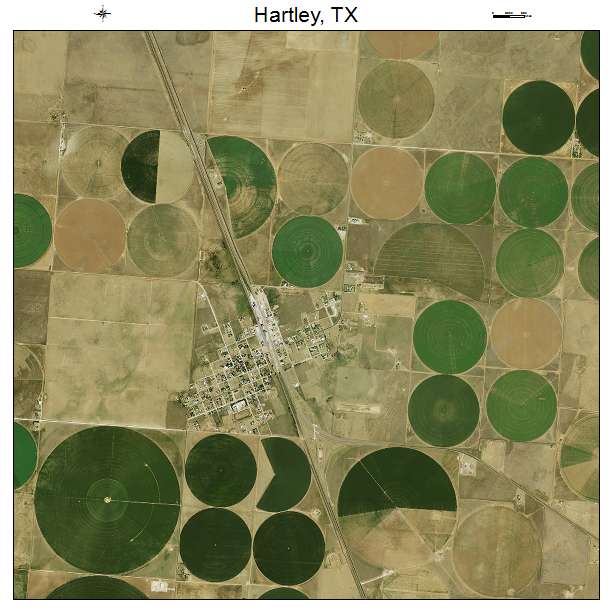 Hartley, TX air photo map