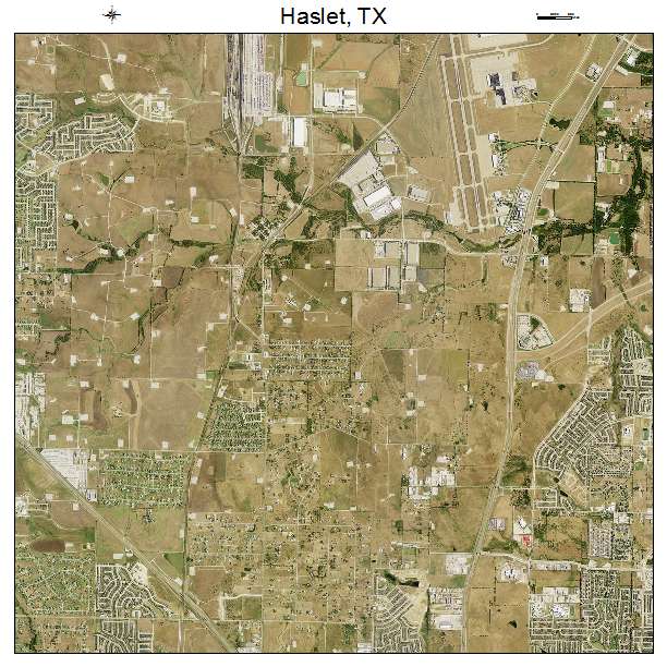 Haslet, TX air photo map