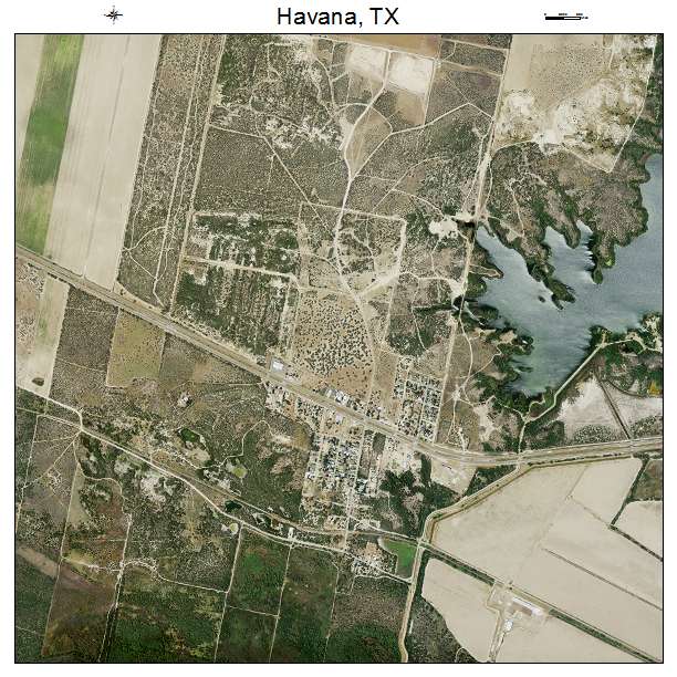 Havana, TX air photo map