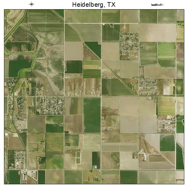 Heidelberg, TX air photo map