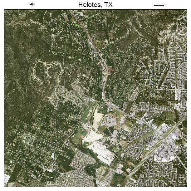 Helotes, TX air photo map