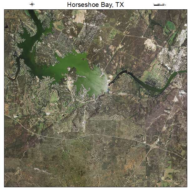 Horseshoe Bay, TX air photo map