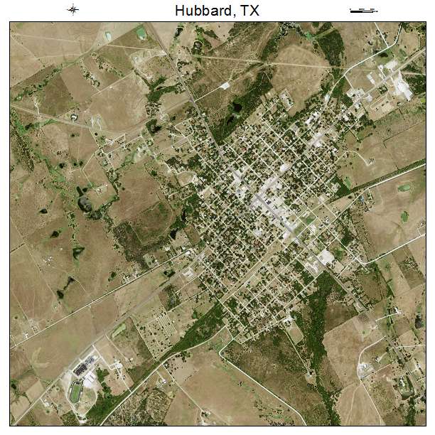 Hubbard, TX air photo map