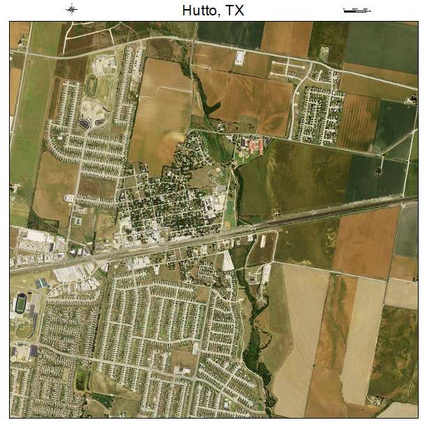 Hutto, TX air photo map