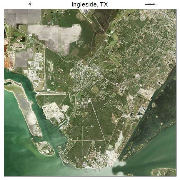 Ingleside, TX air photo map