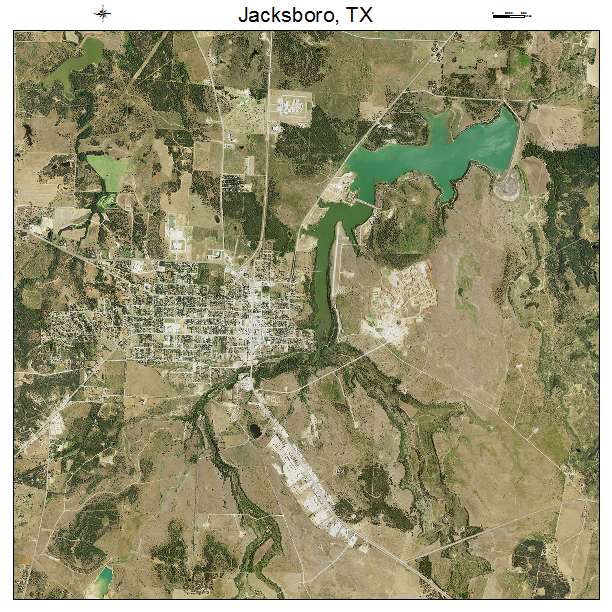 Jacksboro, TX air photo map