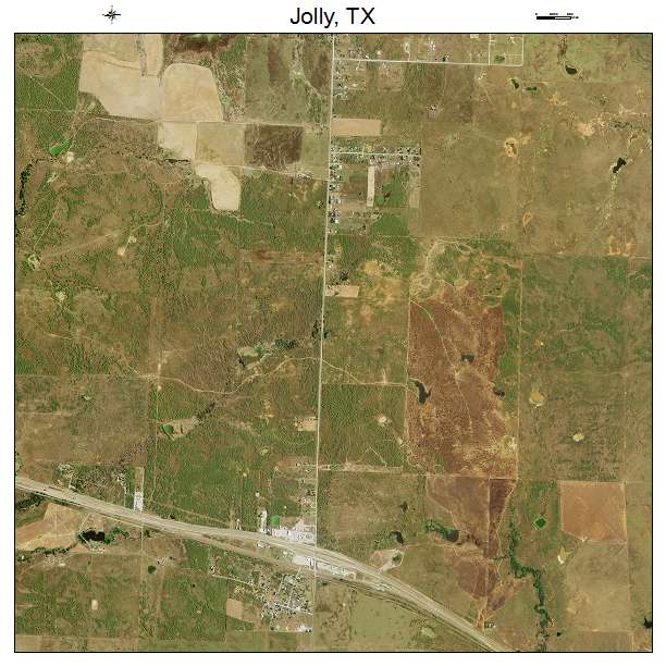 Jolly, TX air photo map