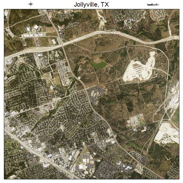 Jollyville, TX air photo map