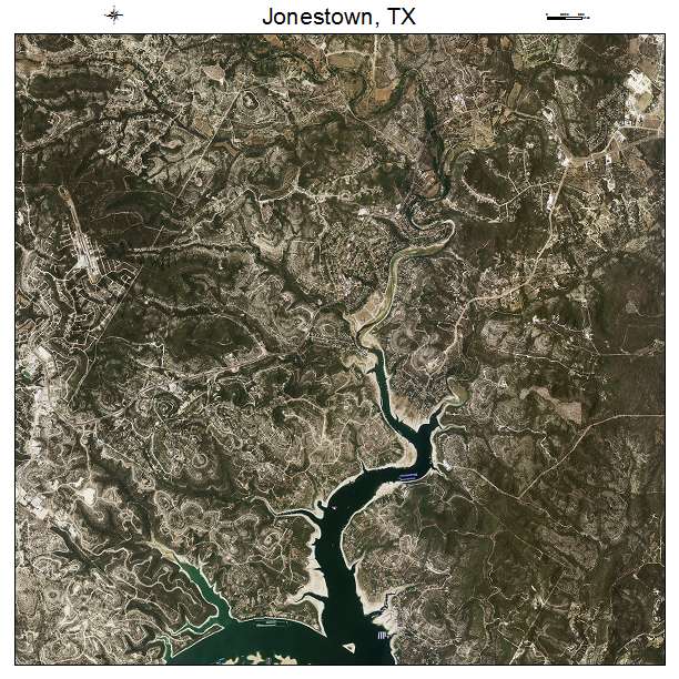 Jonestown, TX air photo map
