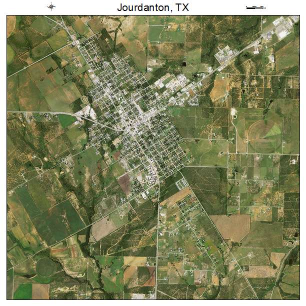 Jourdanton, TX air photo map