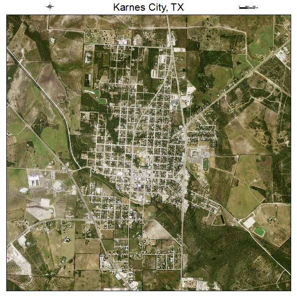 Karnes City, TX air photo map