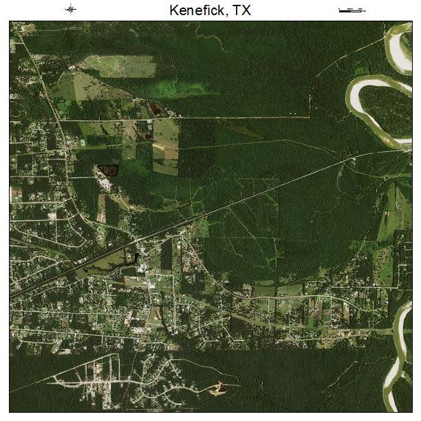 Kenefick, TX air photo map