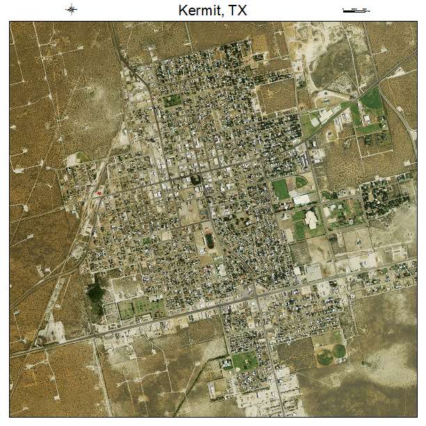 Kermit, TX air photo map