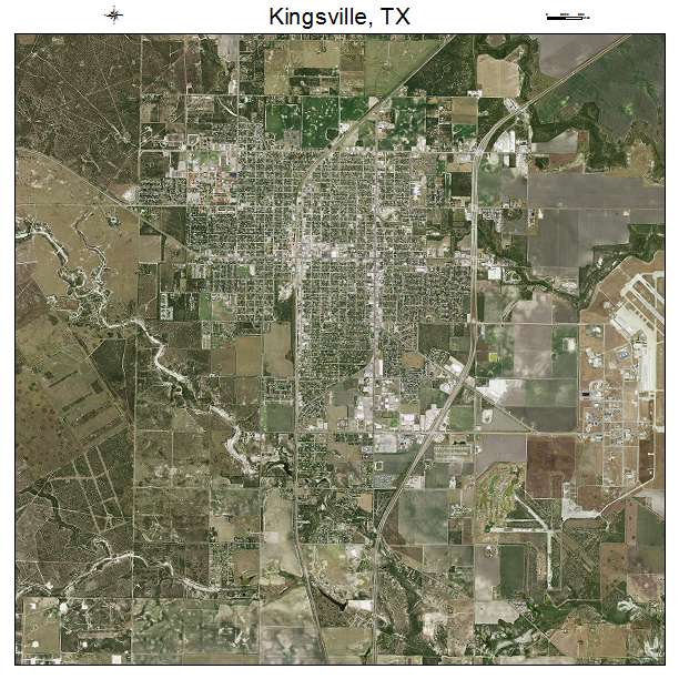 Kingsville, TX air photo map