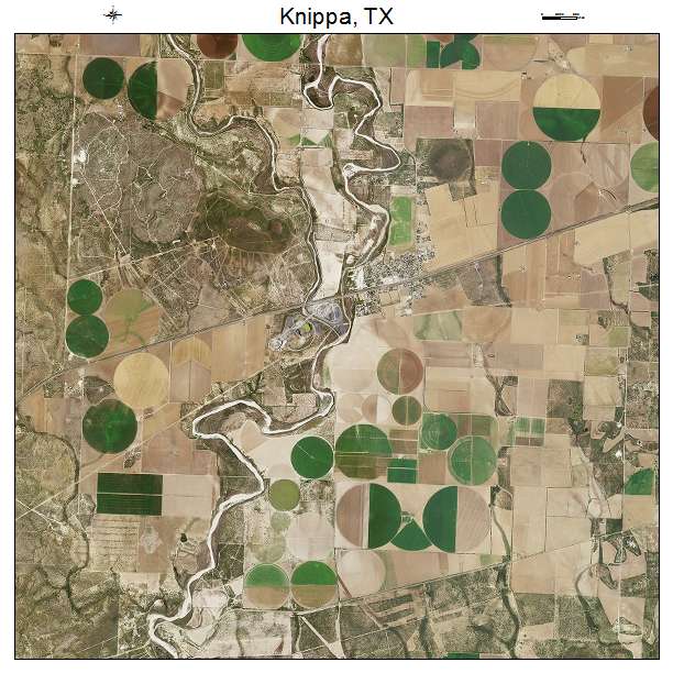 Knippa, TX air photo map