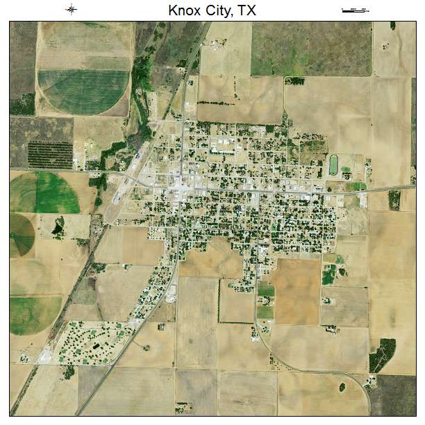 Knox City, TX air photo map