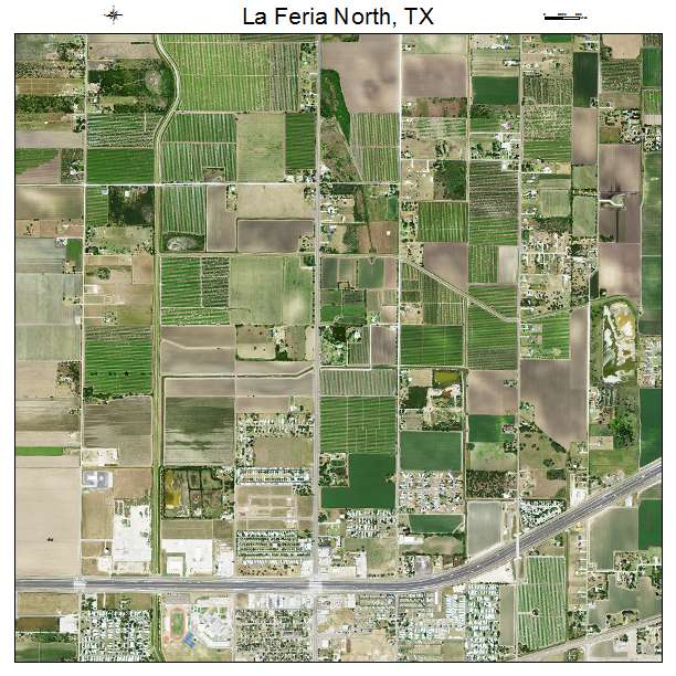 La Feria North, TX air photo map