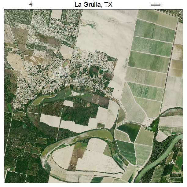 La Grulla, TX air photo map