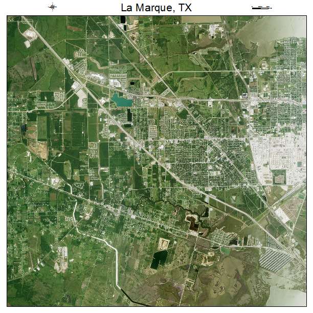 La Marque, TX air photo map