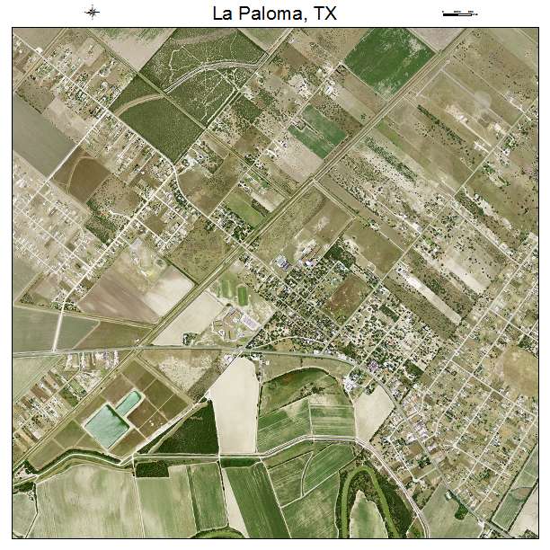 La Paloma, TX air photo map