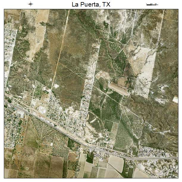 La Puerta, TX air photo map