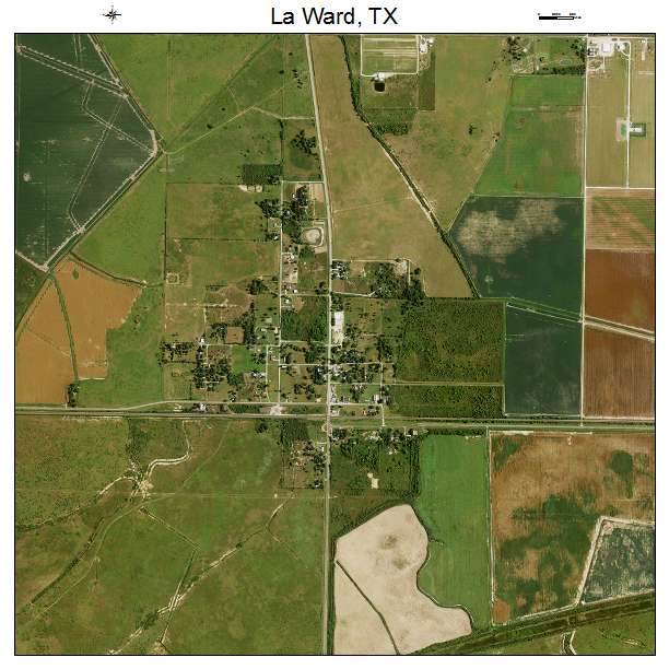 La Ward, TX air photo map