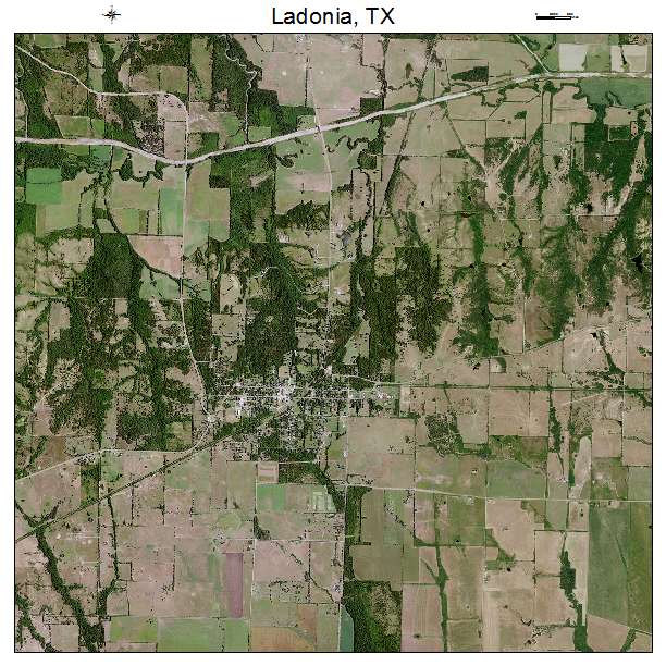 Ladonia, TX air photo map