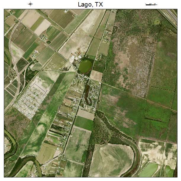 Lago, TX air photo map