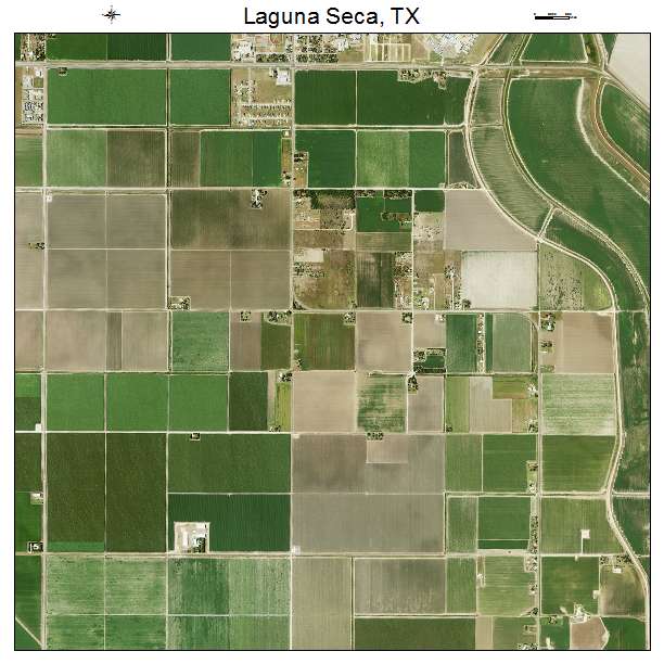 Laguna Seca, TX air photo map