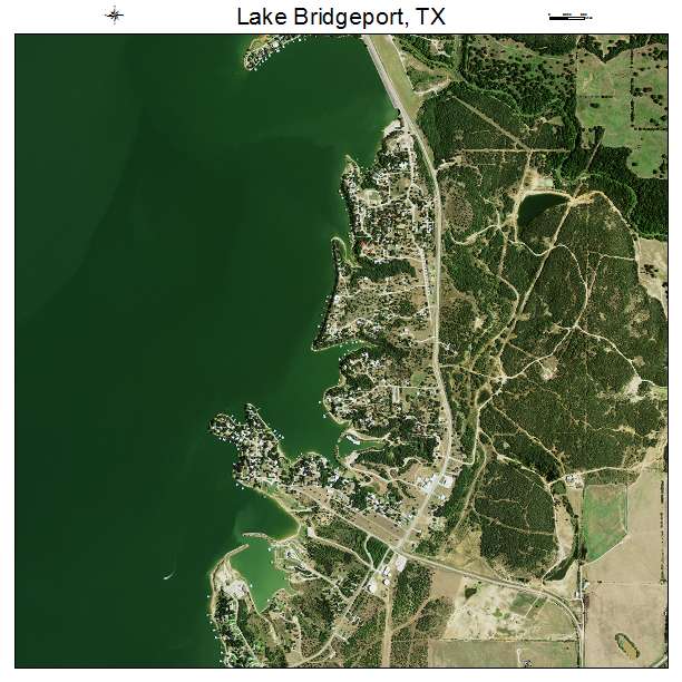 Lake Bridgeport, TX air photo map