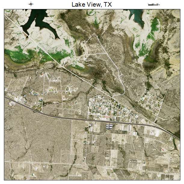 Lake View, TX air photo map