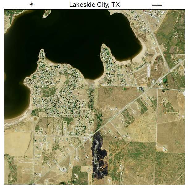 Lakeside City, TX air photo map