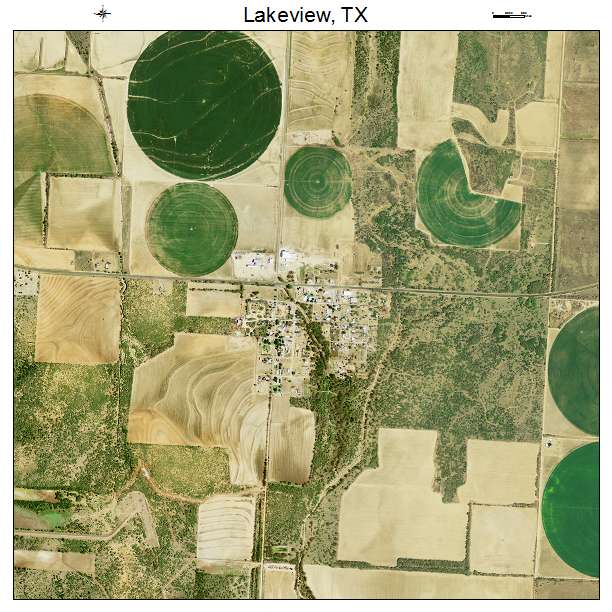 Lakeview, TX air photo map