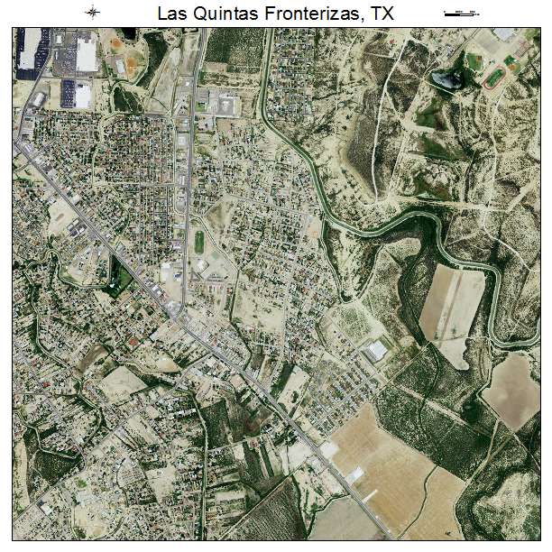 Las Quintas Fronterizas, TX air photo map