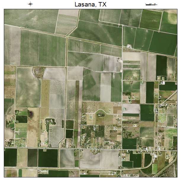 Lasana, TX air photo map