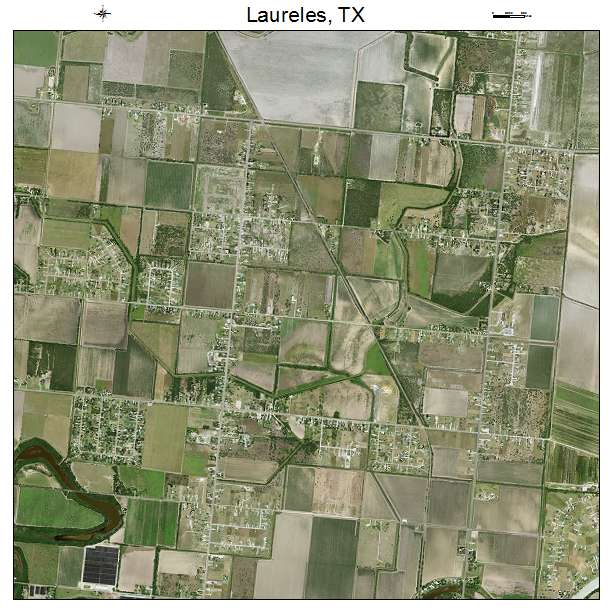 Laureles, TX air photo map