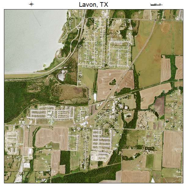 Lavon, TX air photo map