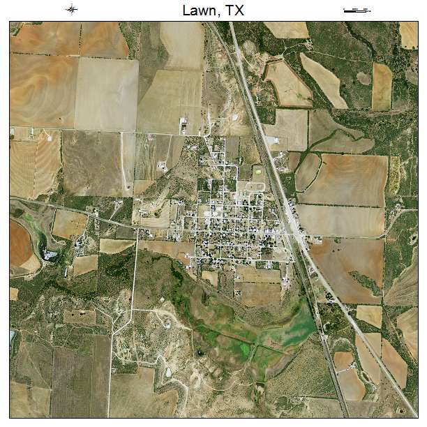 Lawn, TX air photo map