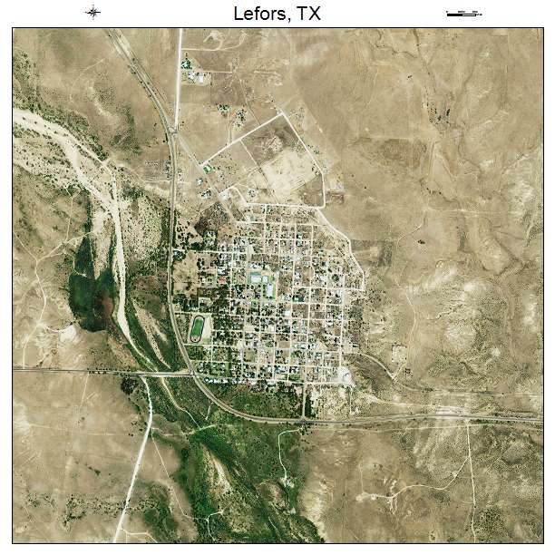 Lefors, TX air photo map