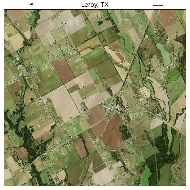 Leroy, TX air photo map