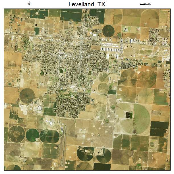 Levelland, TX air photo map
