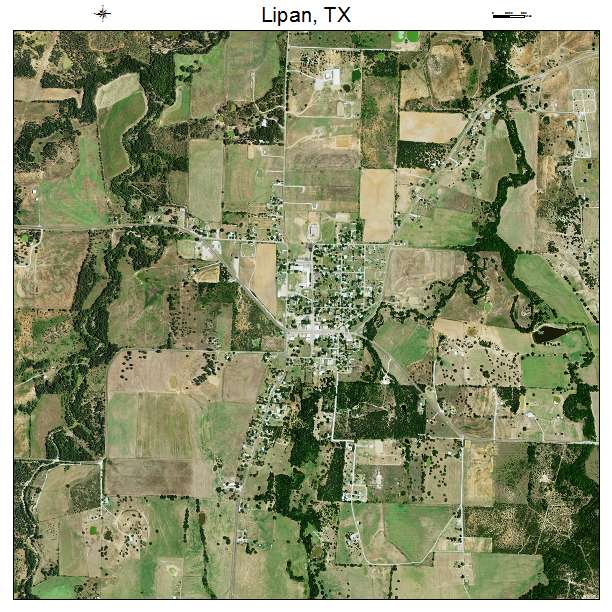 Lipan, TX air photo map