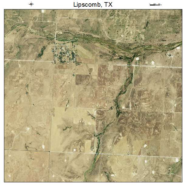 Lipscomb, TX air photo map