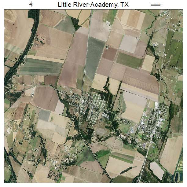 Little River Academy, TX air photo map