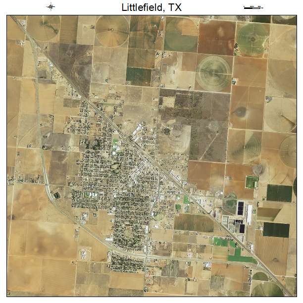 Littlefield, TX air photo map