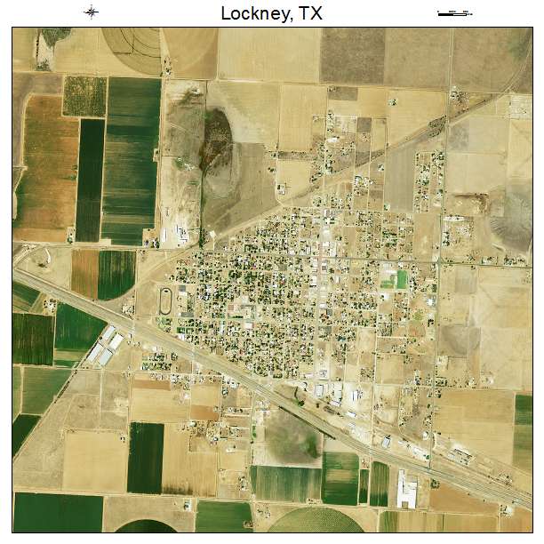 Lockney, TX air photo map