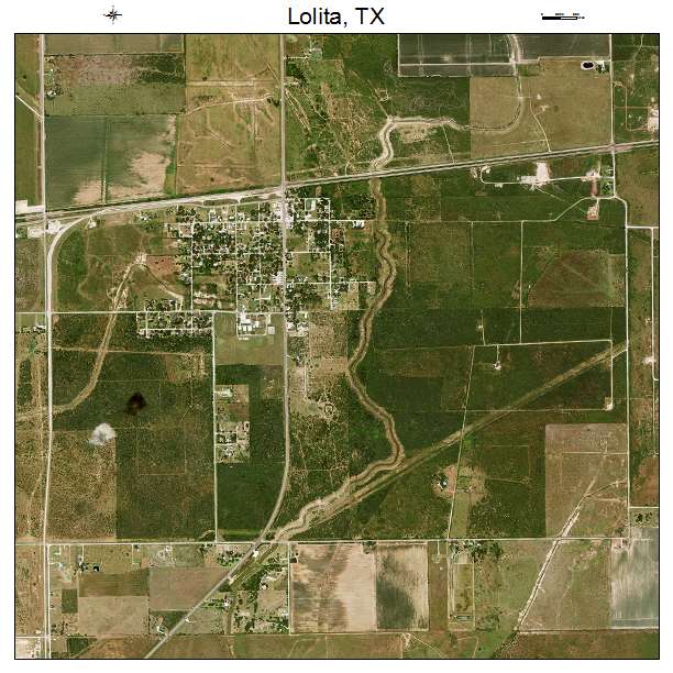 Lolita, TX air photo map