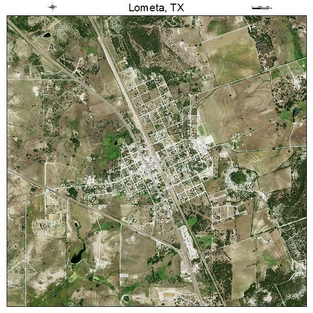 Lometa, TX air photo map